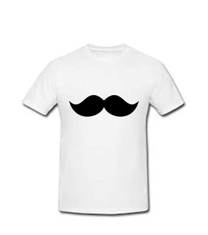 Printed T-Shirt Mustache
